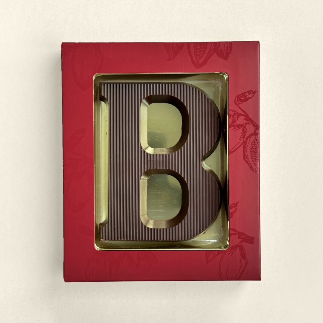 Schokoladenbuchstabe B Zartbitter