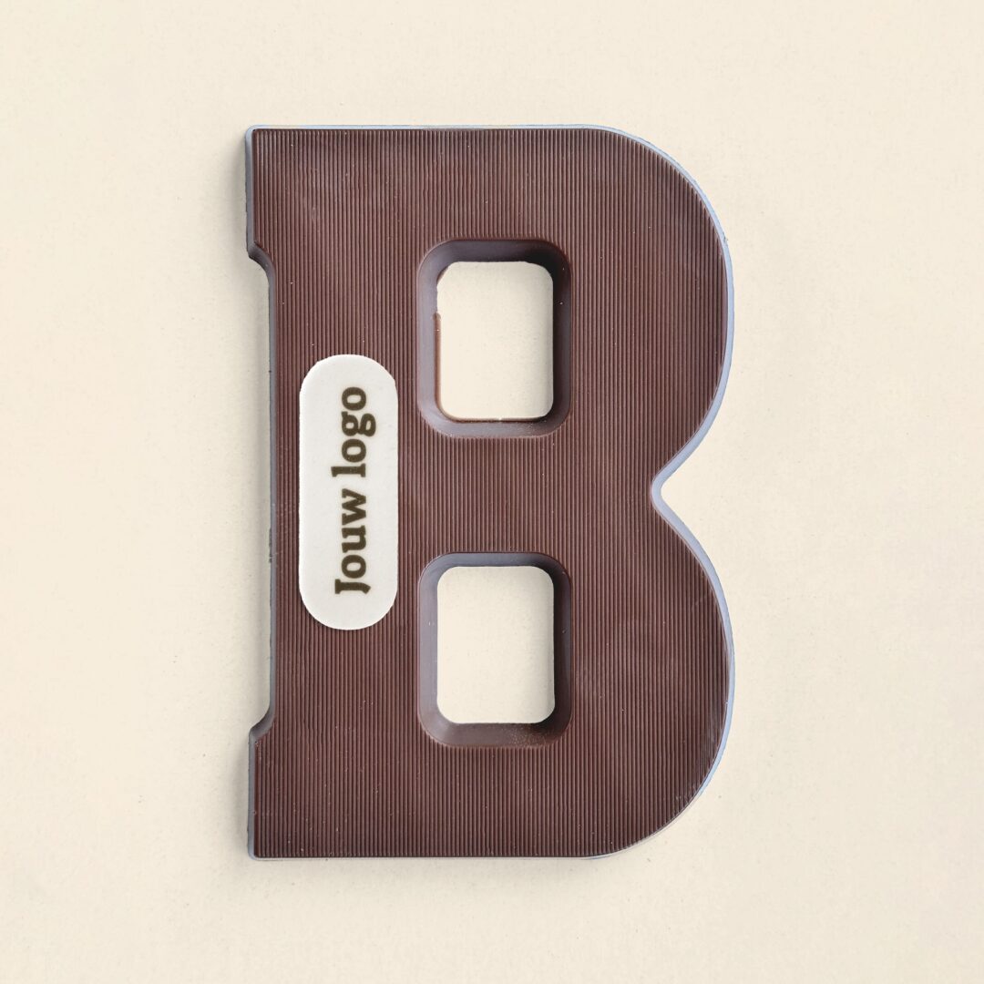 Schokoladenbuchstabe Eigenes Logo B Milch
