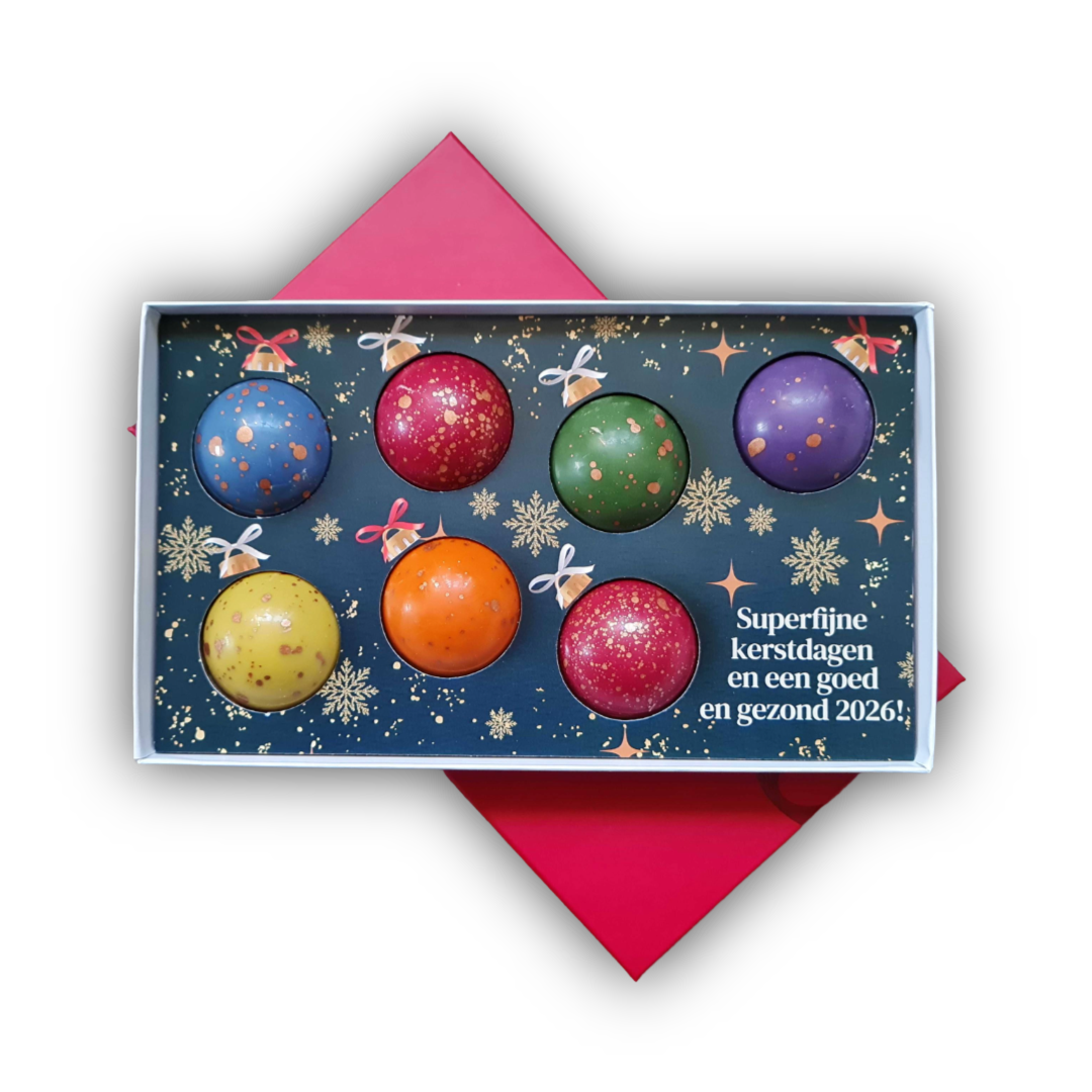Luxuriöse Pralinenmischung mit Weihnachtsdesign – leckeres Geschenk