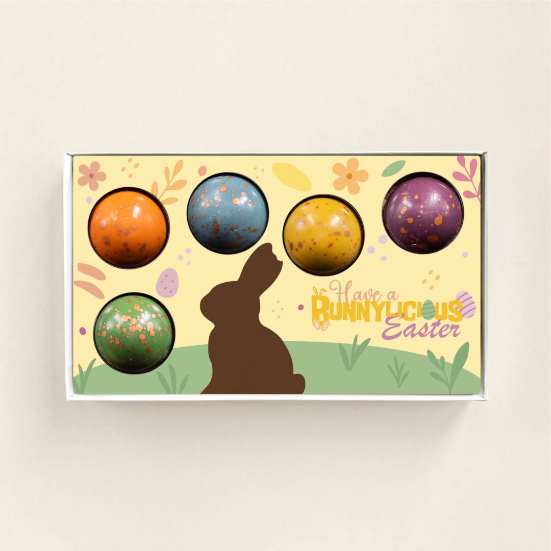 Kuxe XL Schokoladenpralinen in luxuriöser Geschenkbox im Osterdesign